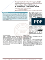 Analysis of Different Span of Skew Slab Bridge by STAAD PRO V8I Software Using Finite Element Method