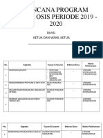 Rencana Program Kerja Osis Periode 2018 - 2019