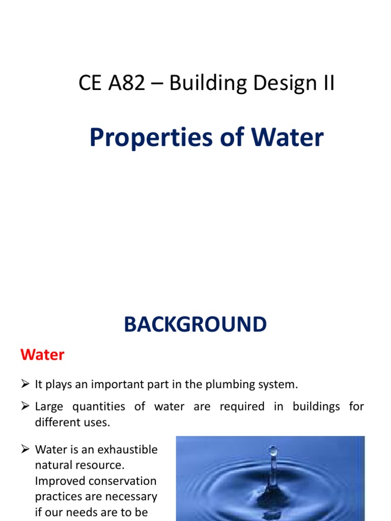 Lesson 2 Properties of Water PDF Water Purification Water Treatment