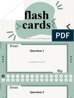Flash Cards Template for Slideshow Mode