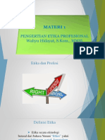 Materi 1 - Pengertian Etika Profesional