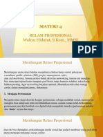 Materi 4 - Relasi Profesional