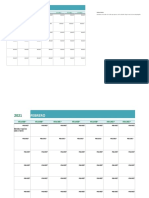Plantilla Calendario Mensual