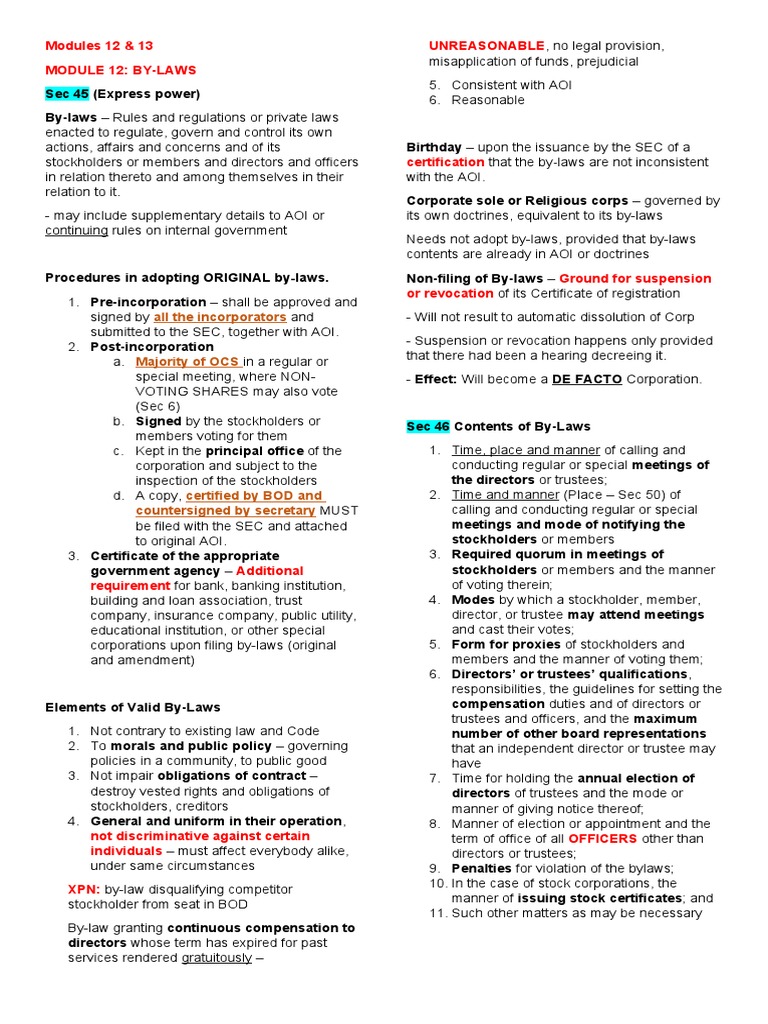 Procedures and Requirements for Adopting, Amending, and Enforcing