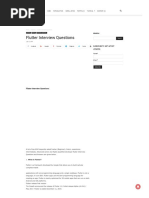 Fluttertutorial in Flutter Interview Questions