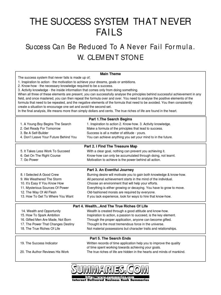 the-success-system-that-never-fails-pdf-motivation-motivational