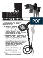 Teknetics Alpha 2000 Metal Detector Owners Manual en