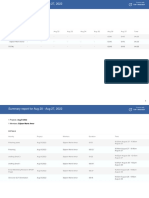 Weekly report Aug 20-27 with 04:25 hours