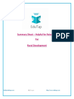 Summary Sheet - Rural Development Lyst4087