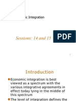 14, 15 Economic Integration