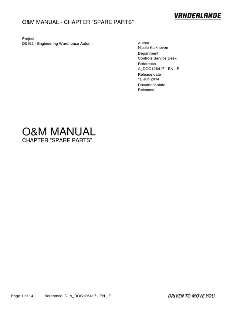 Spare Parts Management Manual | PDF | Belt (Mechanical) | Corrosion