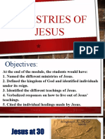Module 6 Ministries of Jesus