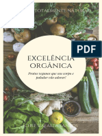 Capa de Livro de Receitas Veganas com Verduras em Bege