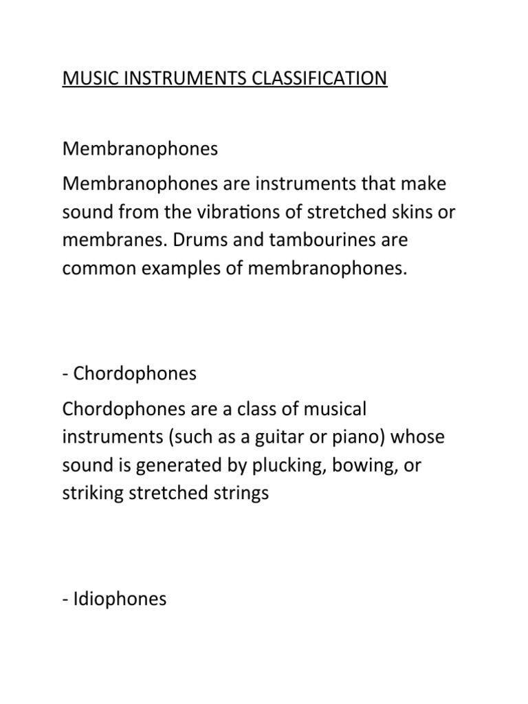 Music Instruments Classification | PDF