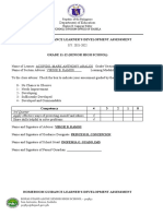 Quarter3 HG LEARNERS DEVELOPMENT ASSESSMENT - 21 22