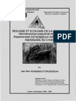 La Biologie Et L'écologie de La Crevette D'eau Douce PDF
