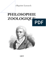 1809 Philosophie Zoologique Jean-Baptiste Lamarck