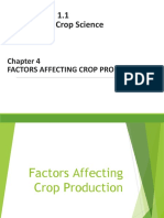 Factors Affecting Crop Production