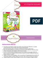 Kit Etiquetas Escolares - PPTX Versión 1