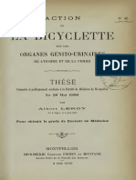 1898 Action de La Bicyclette Sur Les Organes Génito-Urinaires de L'homme Et de La Femme