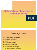 Coverage in White Box Testing