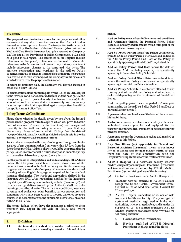 What Is Insurance Policy Pdf