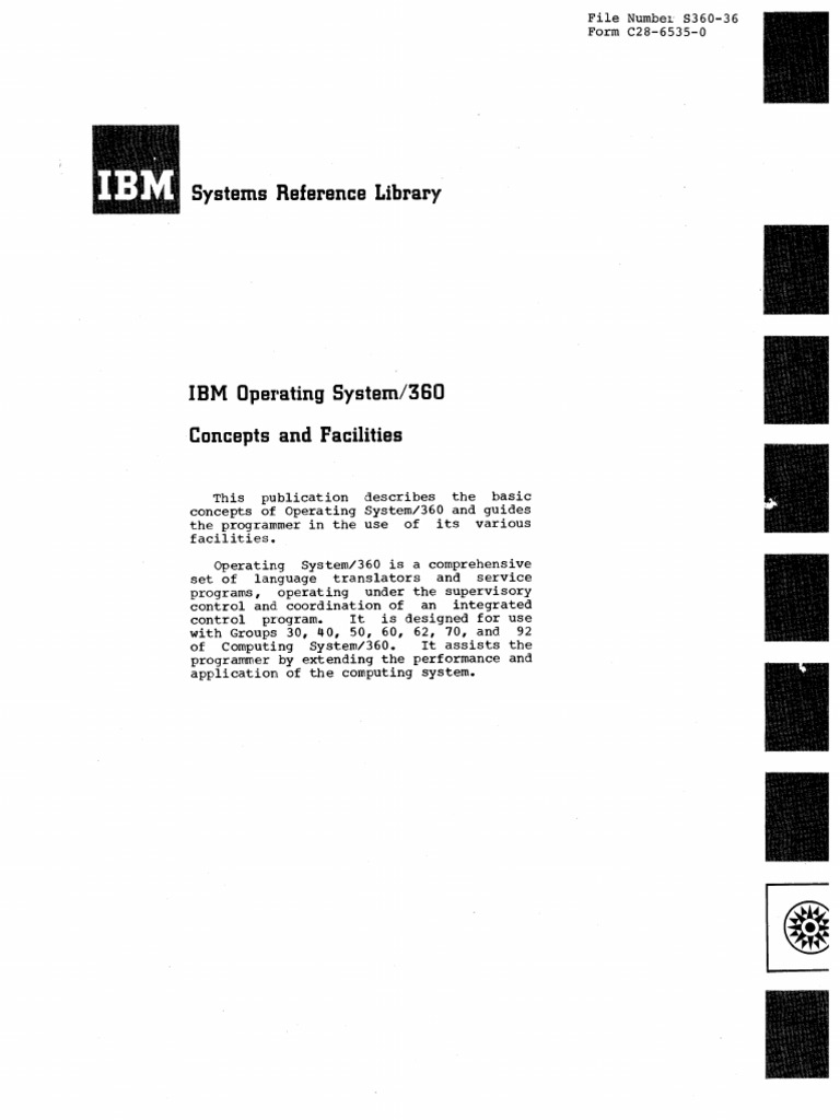 IBM Operating System 360 | PDF | Programming | Computer Program