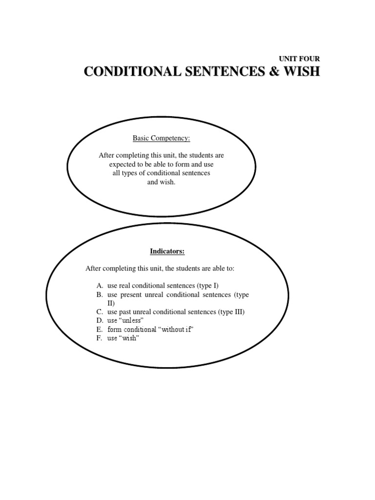 Unit 4 Conditional Sentences | PDF | Verb | Linguistics