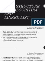 DSA-LL: Data Structures, Algorithms and Linked Lists