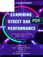 A. 7.6 Activity Examining Street Dance Performance