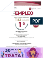 Ofertas de empleo Zacatecas julio 2022