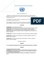 Declaración universal de los Derechos de los Animales