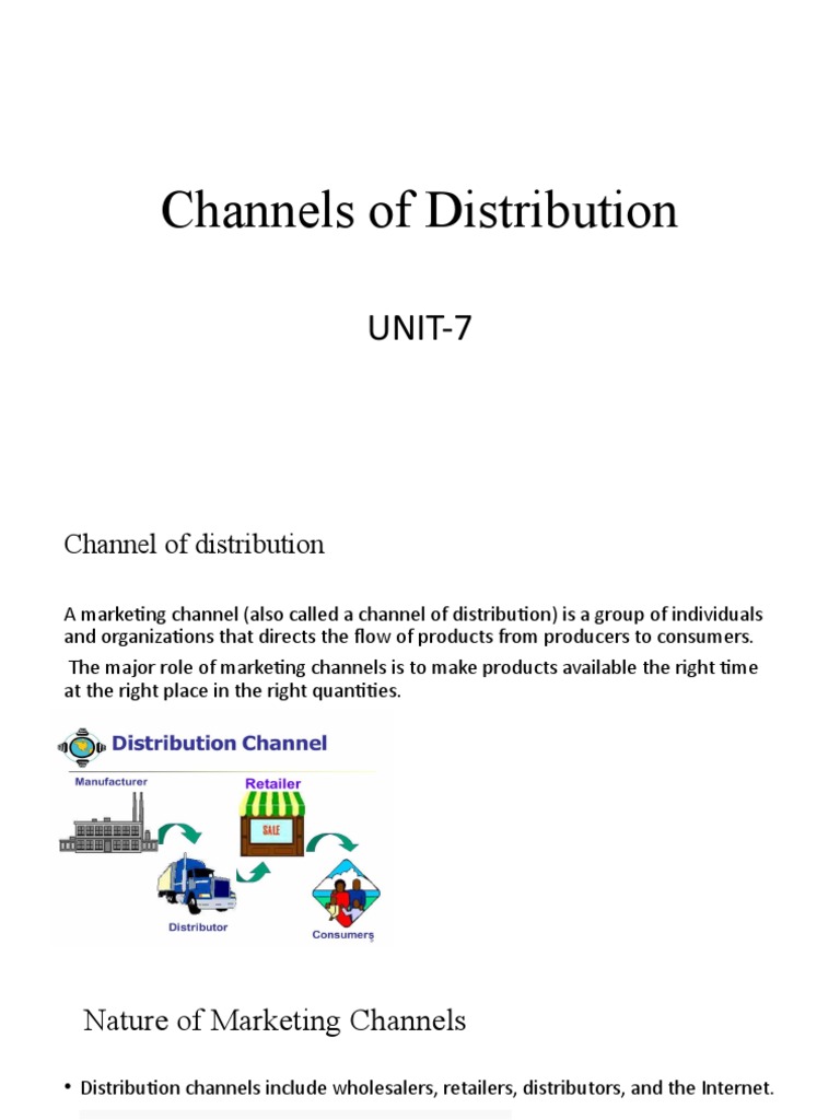 Understanding Marketing Channels of Distribution | PDF | Marketing | Sales