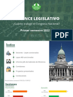 Balance Legislativo 2022