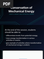 Conservation of Mechanical Enegy