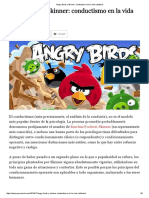 Angry Birds y Skinner Conductismo en La Vida Cotidiana