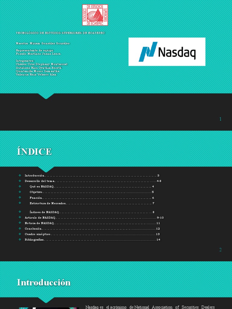 Nasdaq | PDF | Bolsa | Nasdaq