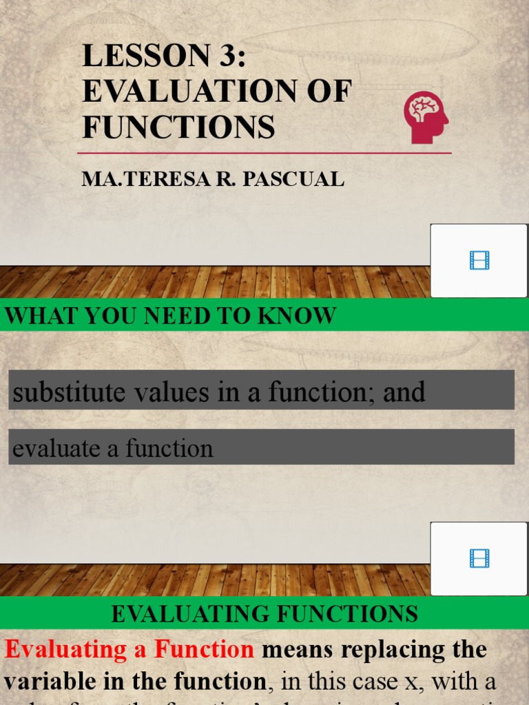 Evaluating Functions: A Step-by-Step Guide | PDF | Teaching Methods ...