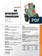 Motobomba de 4 pulgadas con especificaciones técnicas