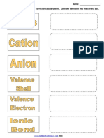 Work Sheet Class 8th Chapter 4 Ion-Vocab