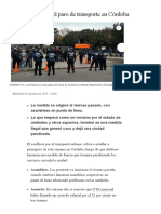 M01.1 ANEXO 1 El "Paso A Paso" Del Paro de Transporte en Córdoba - La Voz