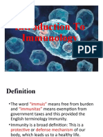 Introduction To Immunolgy