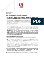 TALLER No. 10 Crecimiento y Ciclos Económicos Grupo # 8