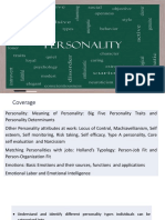 Personality Types and Traits for Effective Job Performance
