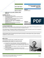 Maslow and Sullivan Nursing Theories