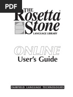 Rosetta Stone Online Manual Guide