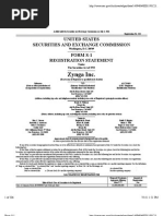 Download Zynga Form S-1 Filing With SEC - July 1st 2011 by Frank Gruber SN59147347 doc pdf