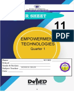 ANSWER SHEET - EMPOWERMENT 1st Q