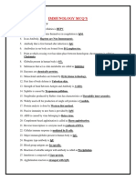 Immunology MCQ