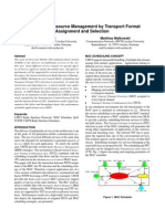 UMTS Radio Resource Management by Transport Format Assignment and Selection